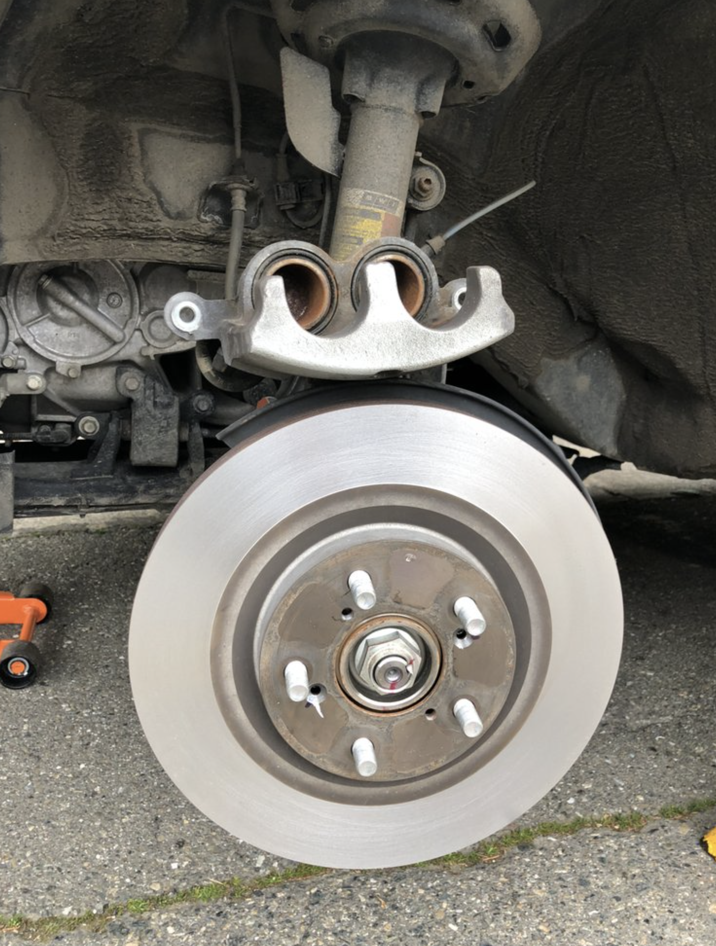 this image shows brake repair in Littleton, CO